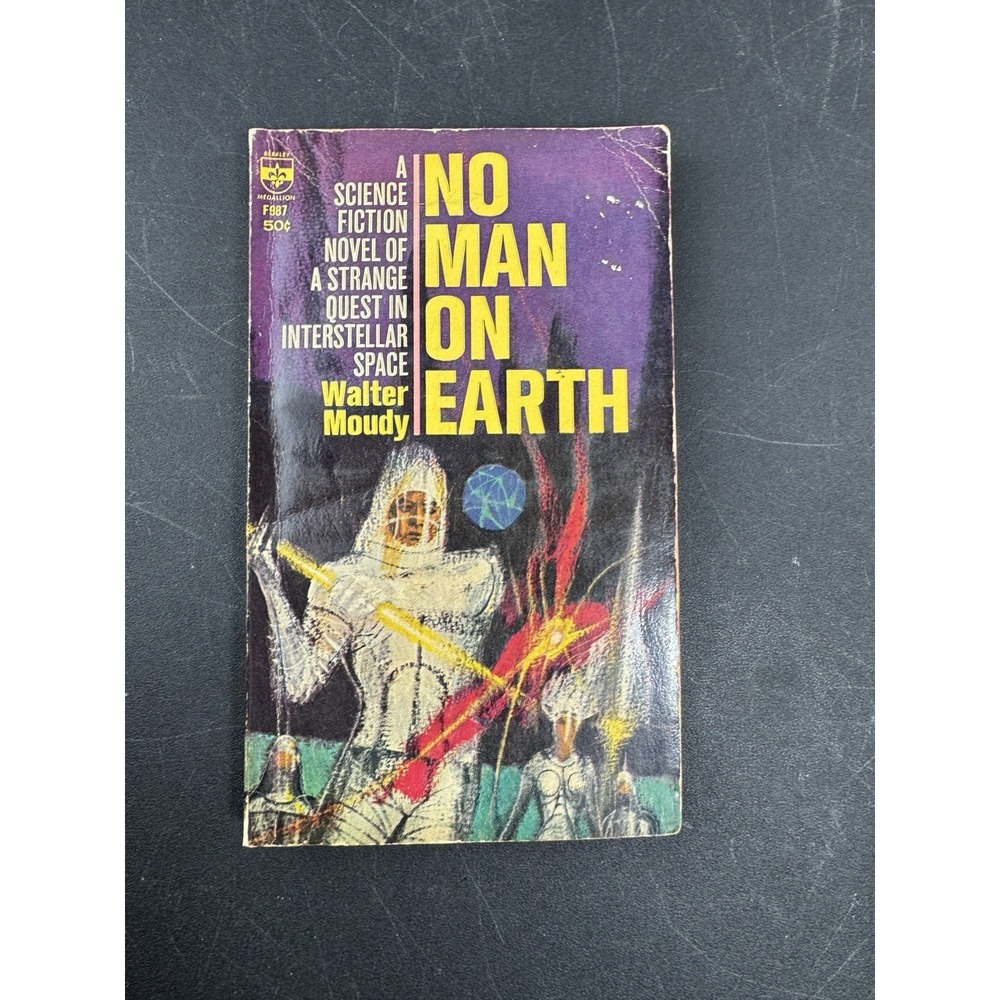 No Man‎ On Earth Walter Moudy Vintage Paperback Book Berkley Medallion